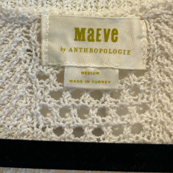 Maeve Ivory Open-Knit Cardigan - Picture 9 of 9